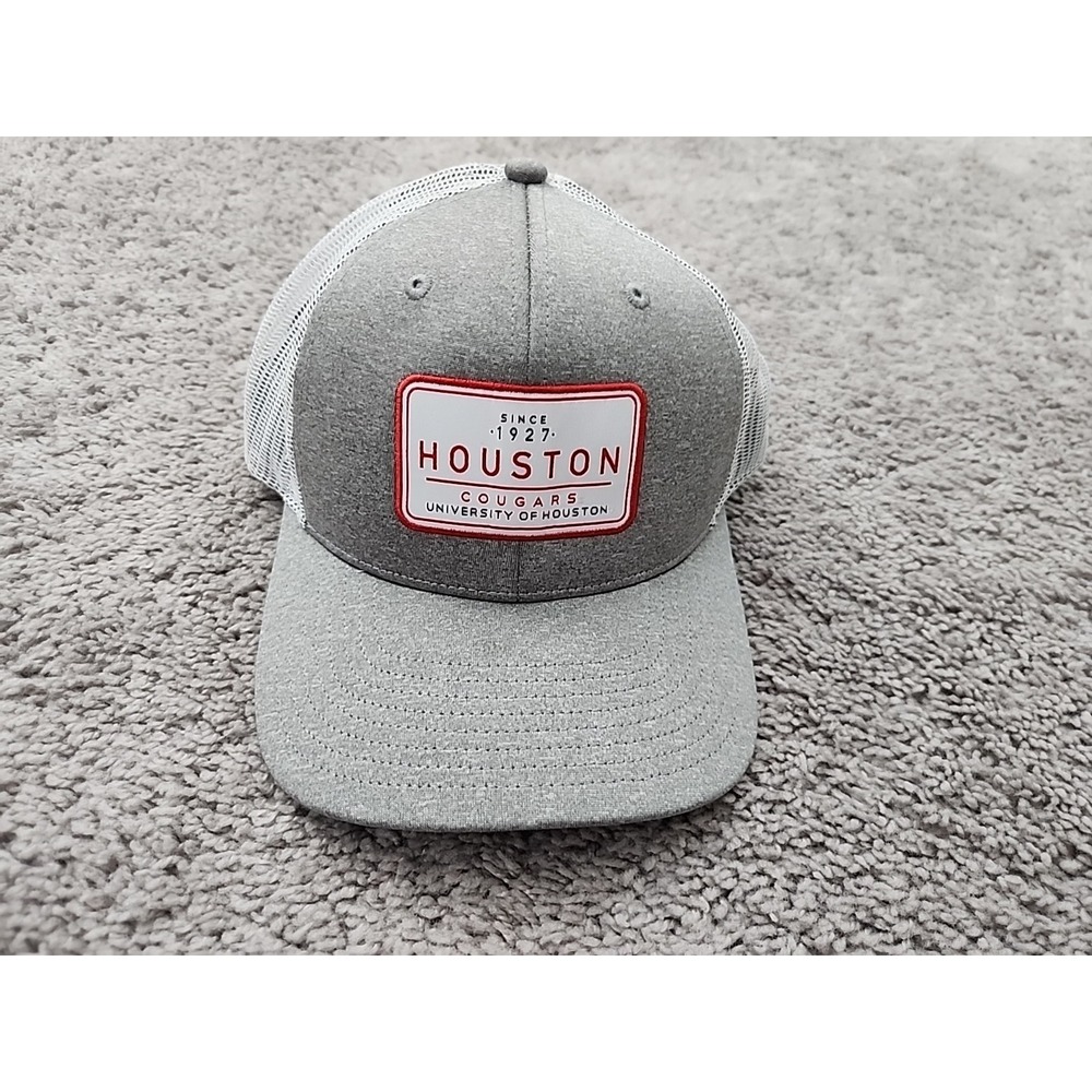 Houston Cougars Trucker Hat Cap Mens OSFA NCAA '47 Gray White Made in Macau